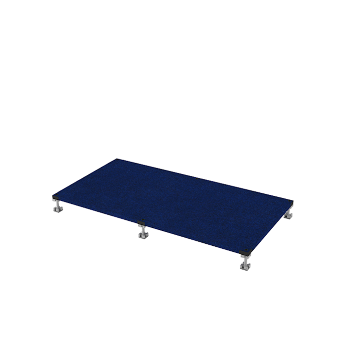 เวทียกพื้น QUIKSTAGE Riser สูง 10 cm สีน้ำเงิน | W60 L116.4 H10 cm