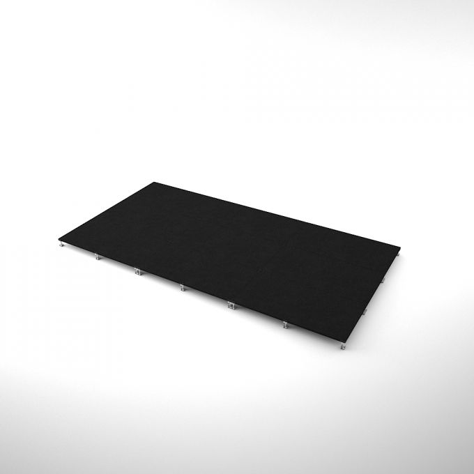 ชุดเวทียกพื้น QUIKSTAGE Riser สูง 10 cm สีดำ | W180 L349.2 H10 cm