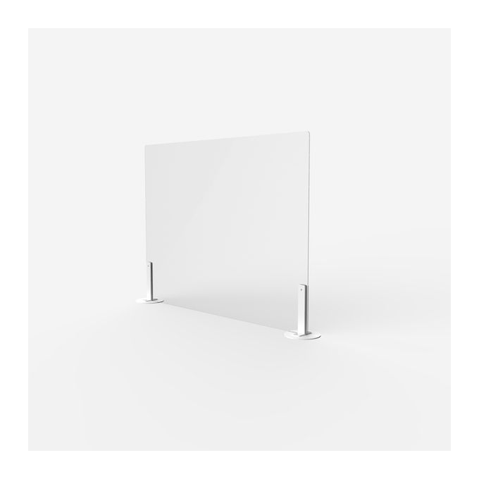 SNP Table Acrylic Guard 3 mm ฐานสีขาว